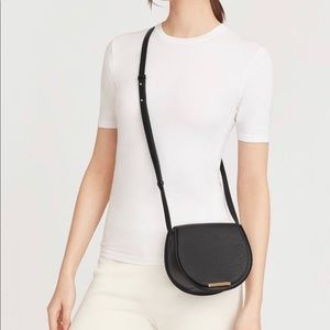 Cuyana Mini Saddle Bag - Black